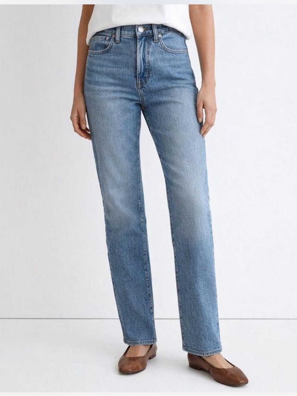 Madewell 90’s Straight Jean Light Wash High Rise Size 26
